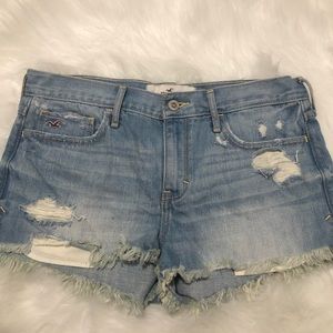 Hollister Ripped Jean Shorts